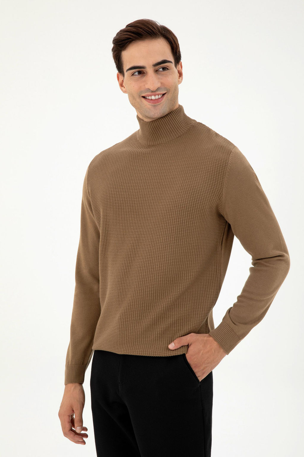 Мужской свитер цвета хаки Неожиданная скидка в корзине - U.s. polo assn фото 3