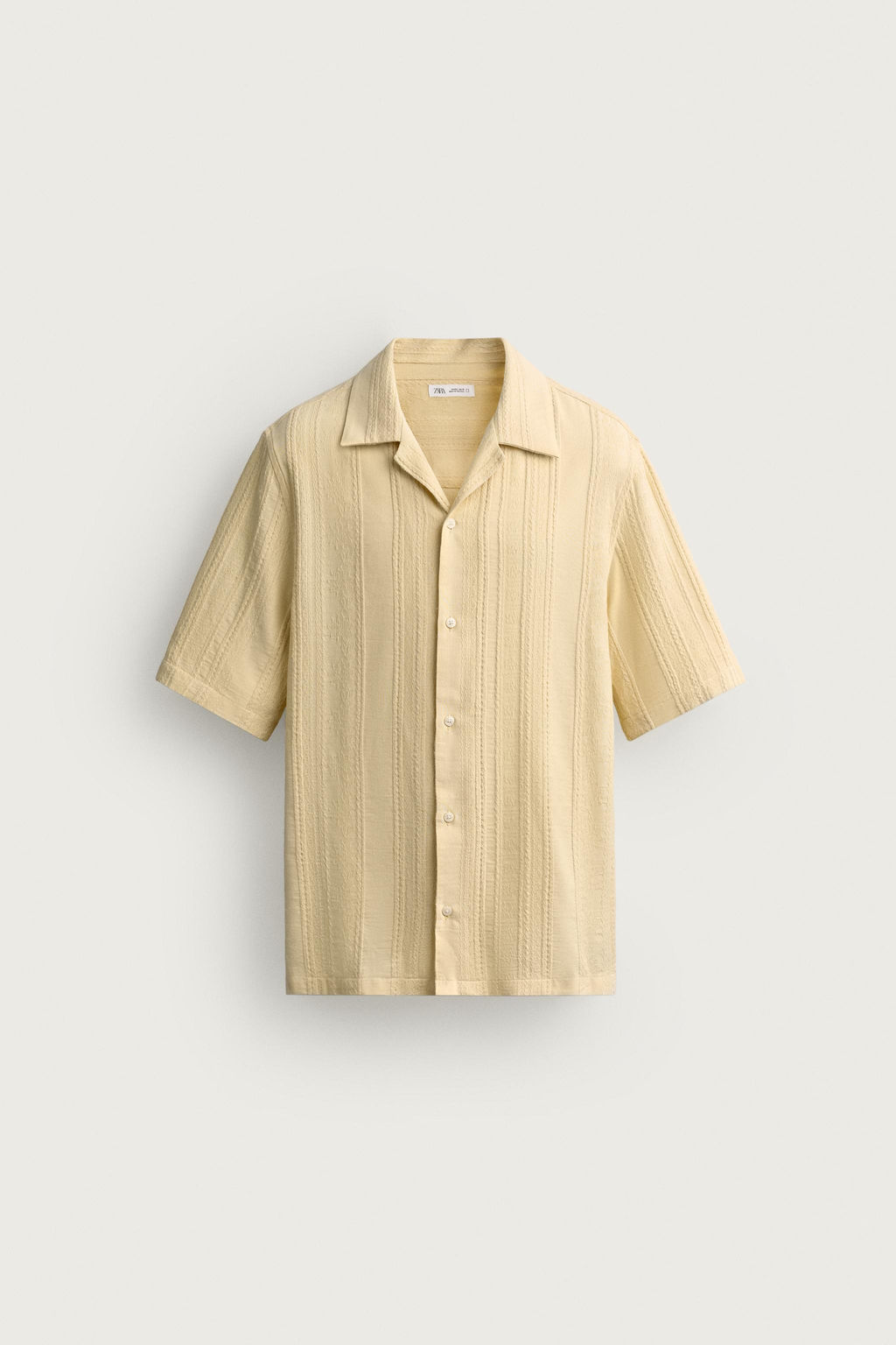 CAMISA REGULAR FIT JACQUARD RAYAS / 314 - Zara фото 6