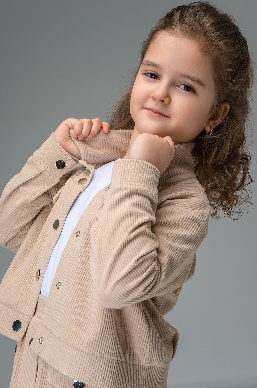 Вельветовый костюм для девочки Happyfox