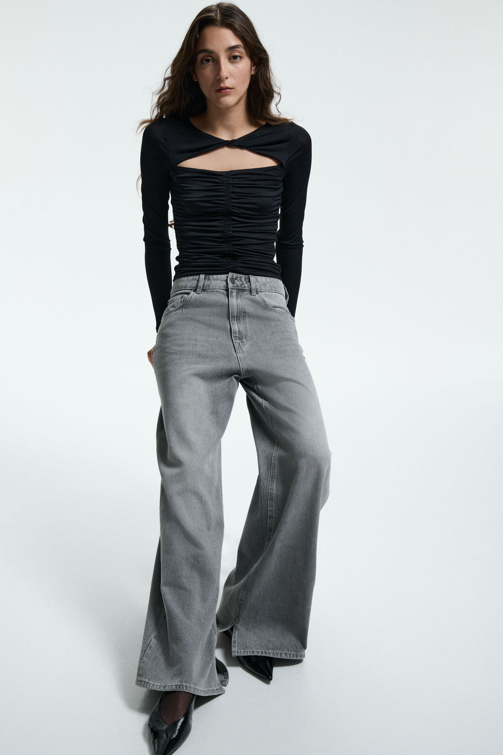 Top cut-out de punto - H&m фото 6