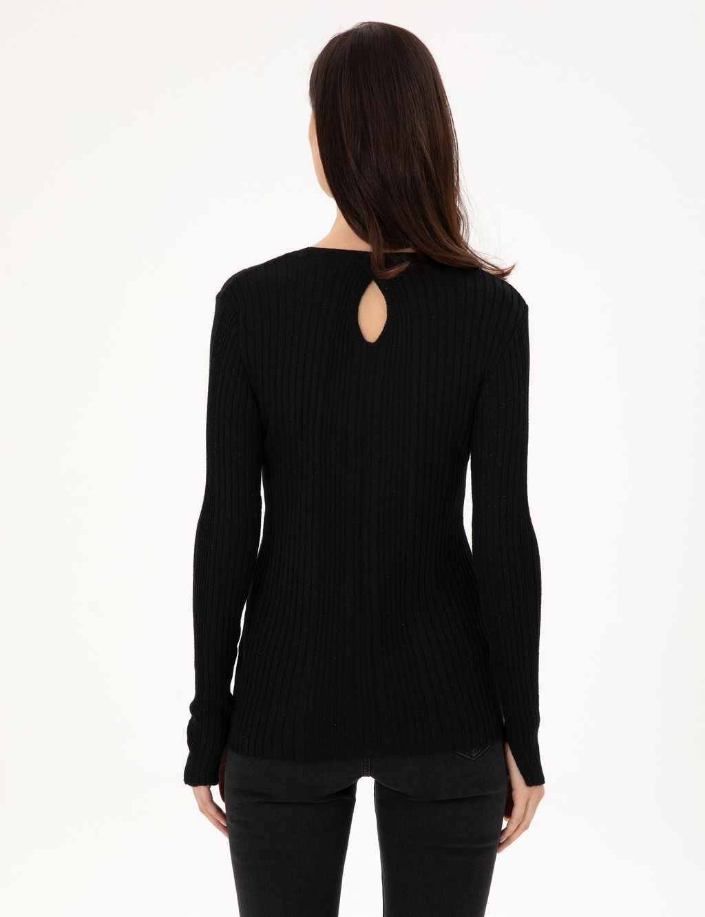 Siyah Slim Fit Kazak - Pierre cardin фото 5