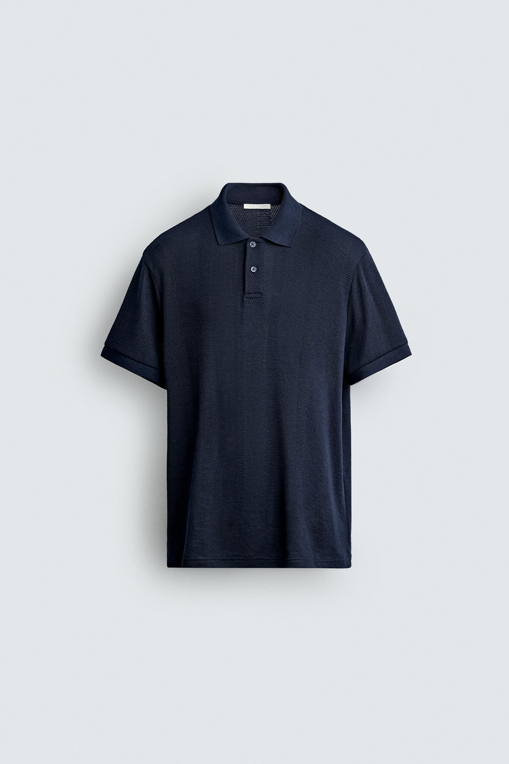 POLO REGULAR FIT JACQUARD RAYAS / Blanco roto - Zara фото 7