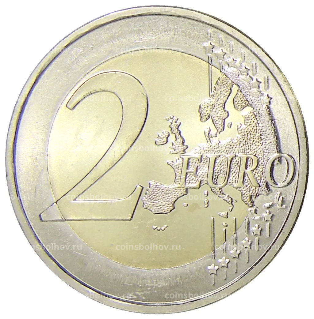 2 евро 2010 года J Германия Городская ратуша и Роланд, Бремен