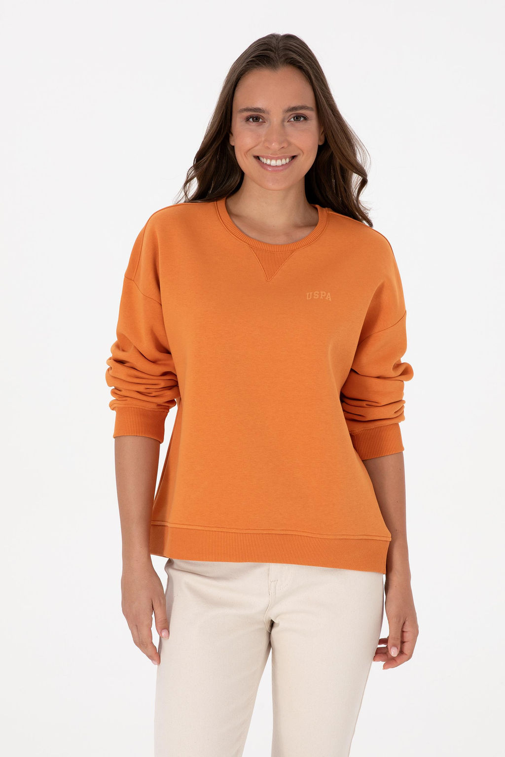 Kad_n Bak_r _ardonlu Bisiklet Yaka Basic Sweatsh_rt