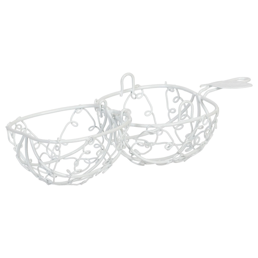 Миниатюра садовая Blumentag MET-406 Клетка металл 9 х 7 см 01 Белый  фото 4