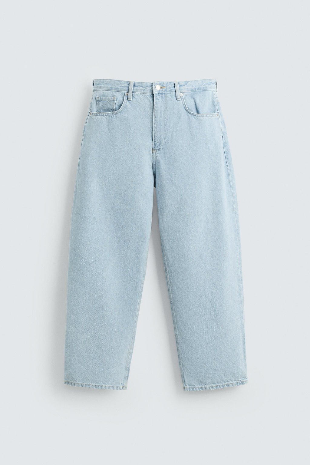 TAPERED WIDE-LEG JEANS - Zara фото 7
