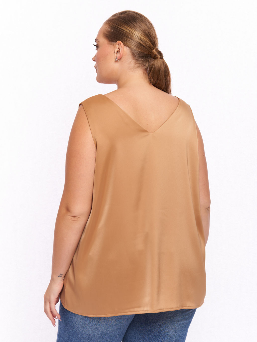 Топ атласный ZMT10237YLW50 - Артесса фото 5