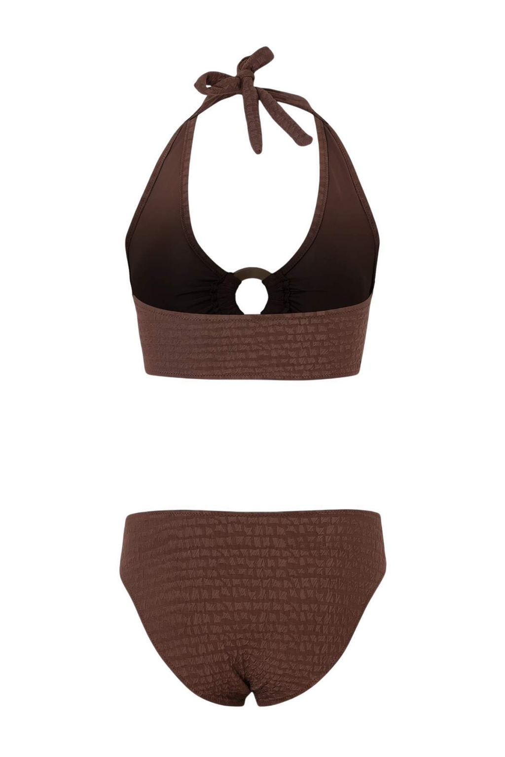 Kahverengi Dokulu Ucgen Kapl? Aksesuar Detayl? Normal Bel Regular Bikini Tak?m? TBESS26BT00088 - Trendyolmilla фото 2
