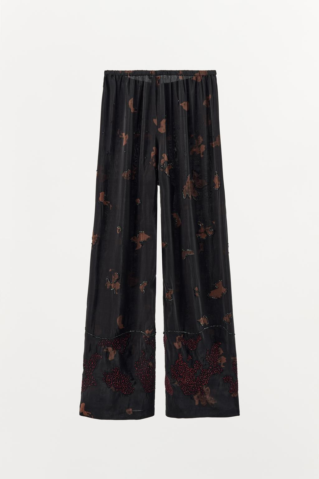 TROUSERS WITH BEADED EMBROIDERY - Zara фото 5