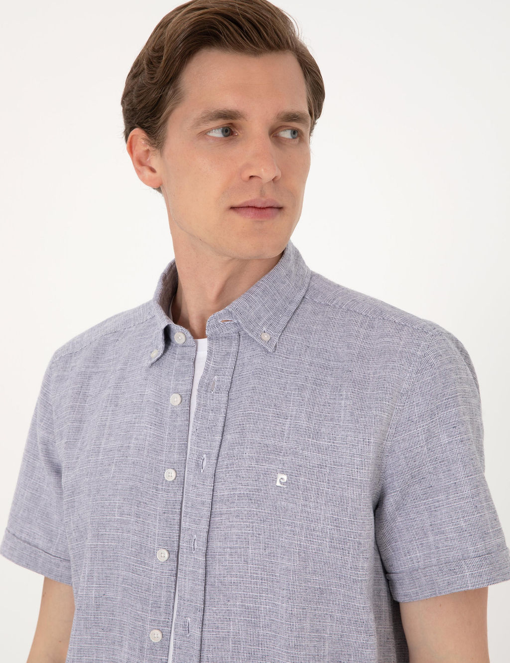 Lacivert Regular Fit K_sa Kollu G_mlek - Pierre cardin фото 2
