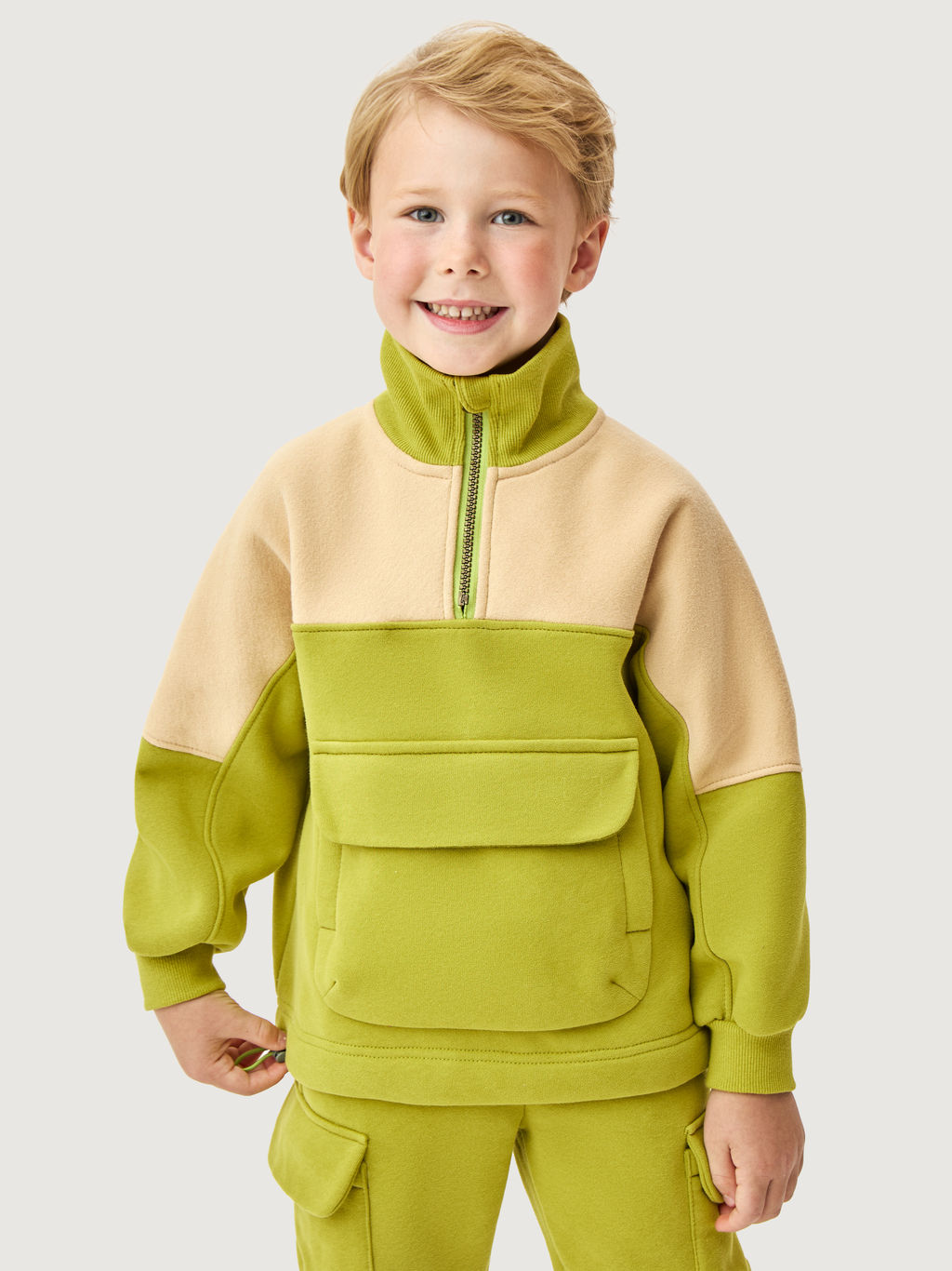 Костюм 7т11726 салат/беж