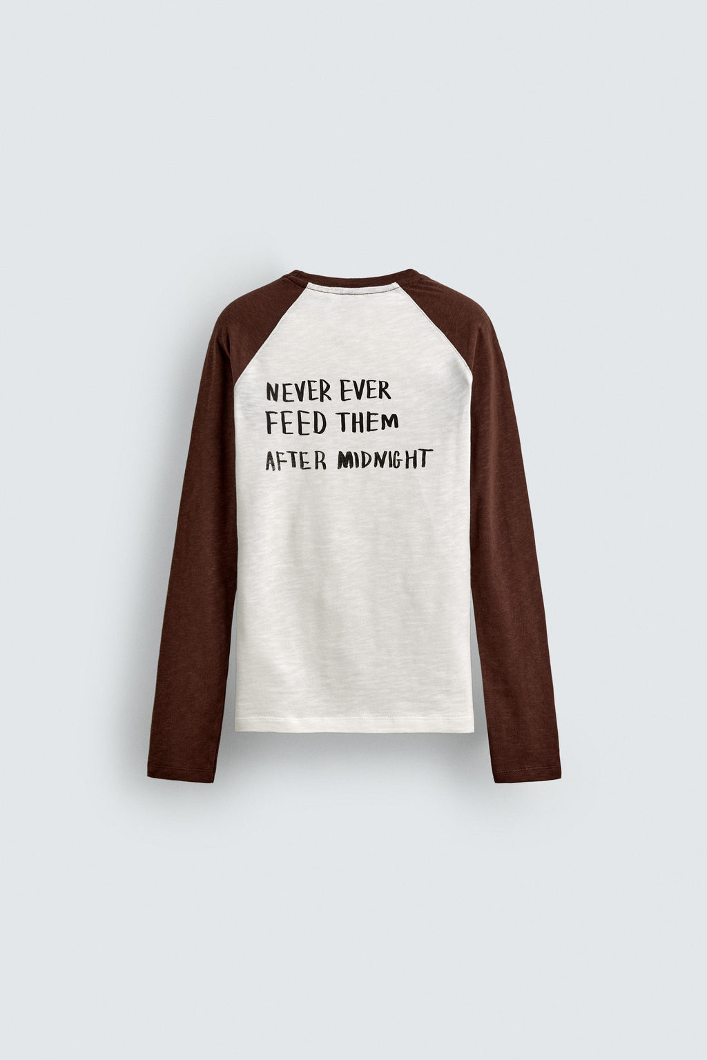 CAMISETA FLAM? ILUSTRACI?N GREMLINS &  X DYLAN?S T-SHIRT CLUB X ZARA / marron/blanco  фото 3