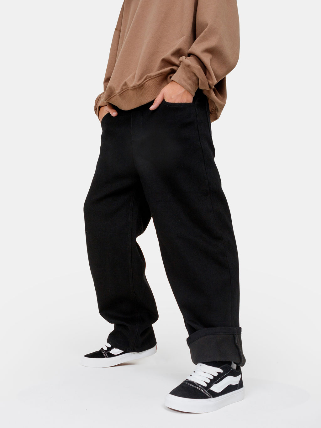 Джинсы-багги утеплённые для мальчиков - Синий мир фото 8