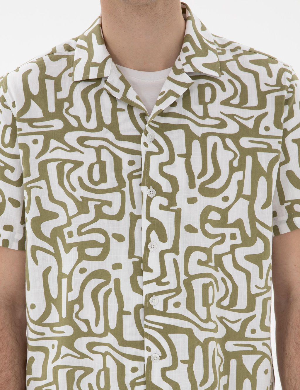 Haki Comfort Fit K_sa Kollu G_mlek - Pierre cardin фото 6