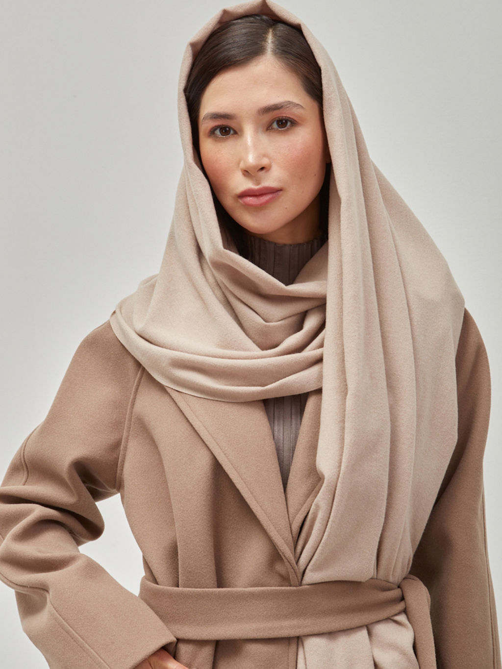 В составе шерсть ! теплый двусторонний палантин - Tantino фото 6