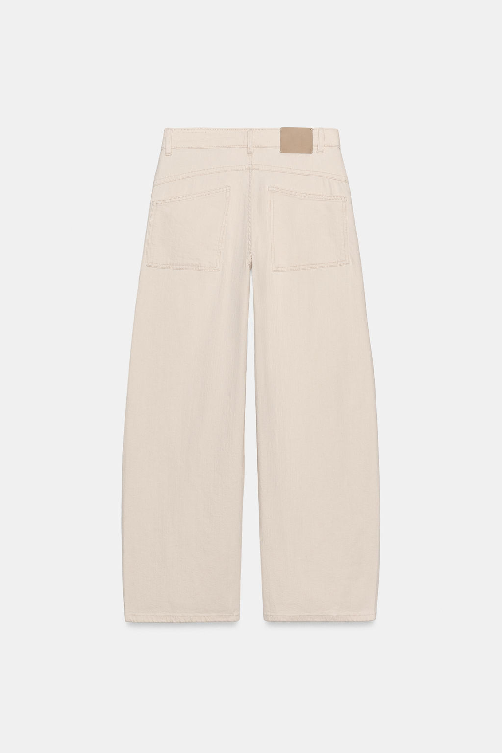 JEANS ZW COLLECTION LOOSE BARREL TIRO MEDIO / Crudo - Zara фото 8