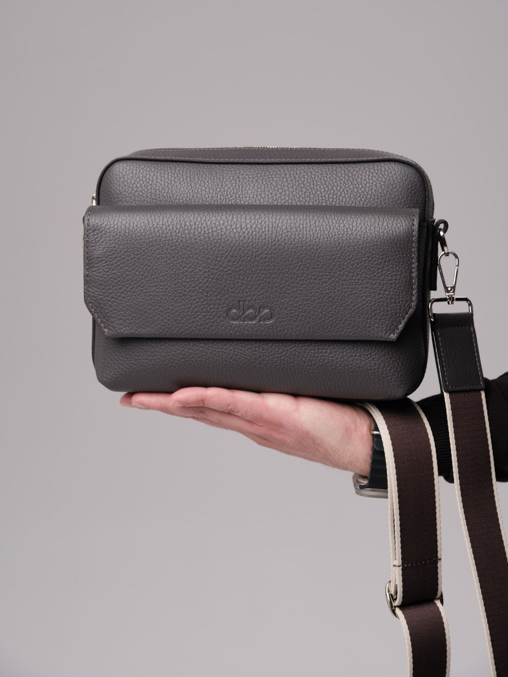 Мужская кожаная сумка Bora DBR 7113 темный лес фото 5