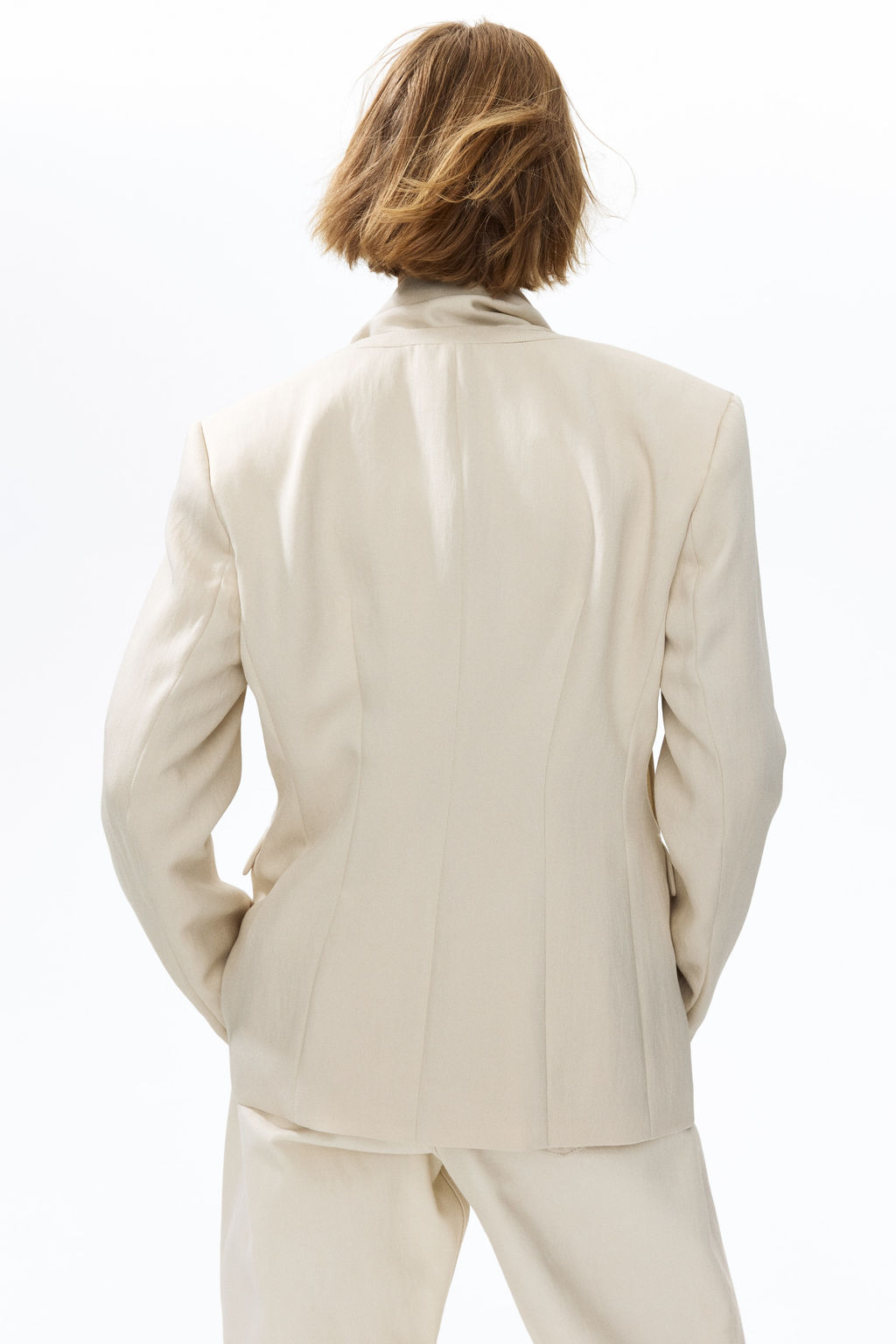 Blazer sin solapas con pa?uelo - H&m фото 5