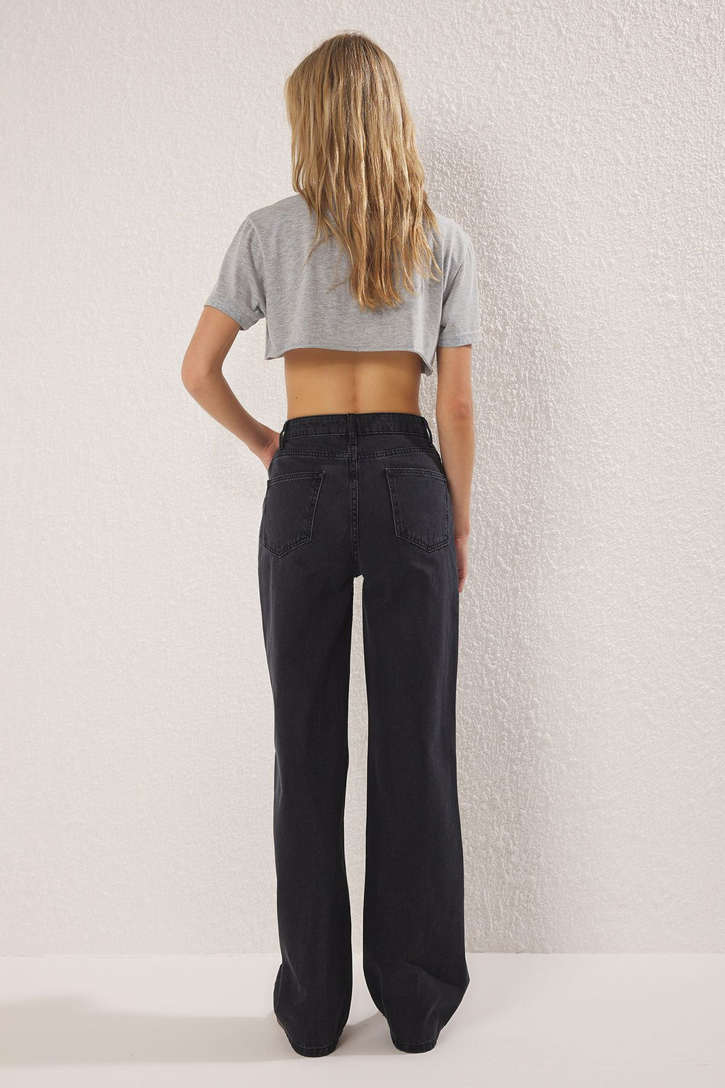 Trendyolmilla Ac?k Mavi Yuksek Bel Wide Leg Jeans TWOSS25JE00278  фото 8