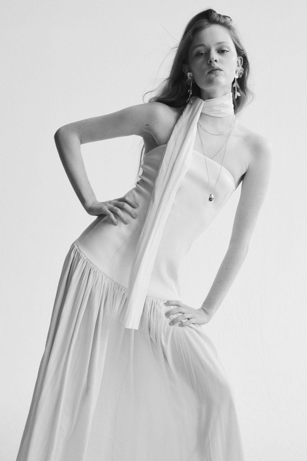Vestido bandeau con fular - H&m фото 2