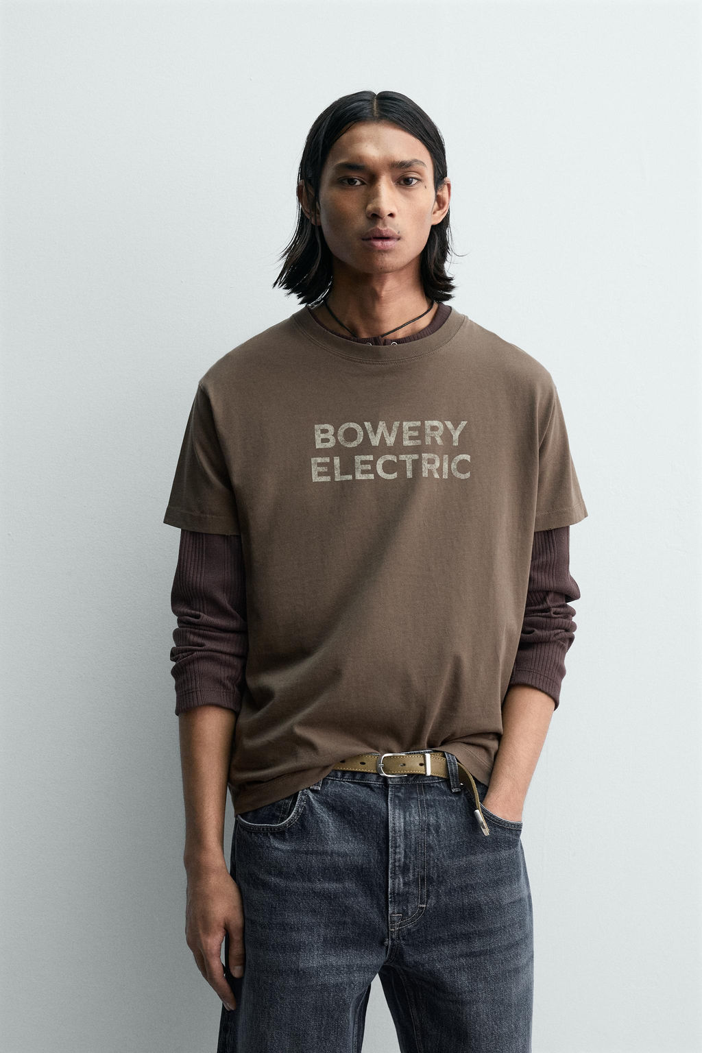FADED TEXT BOXY FIT T-SHIRT - Zara фото 10