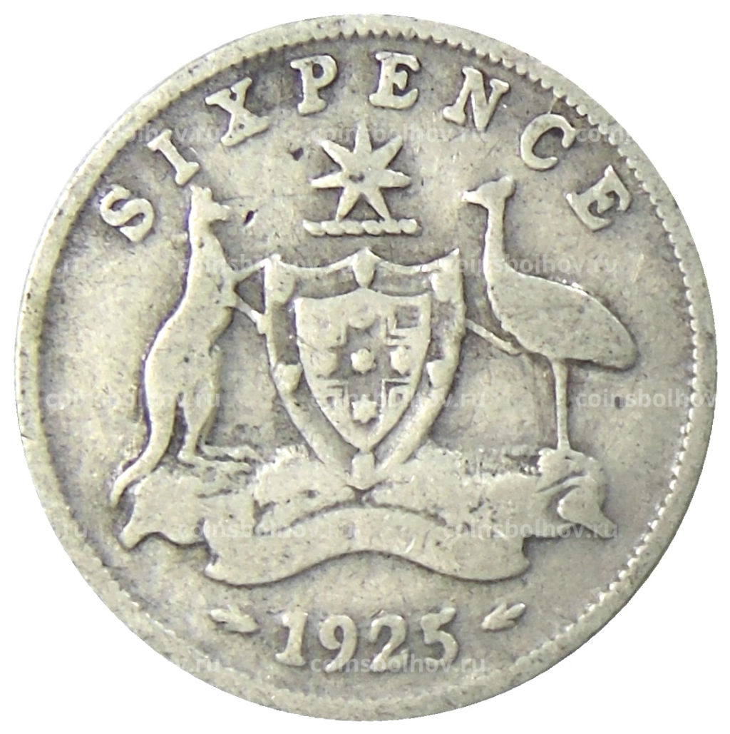 6 пенсов 1925 года Австралия