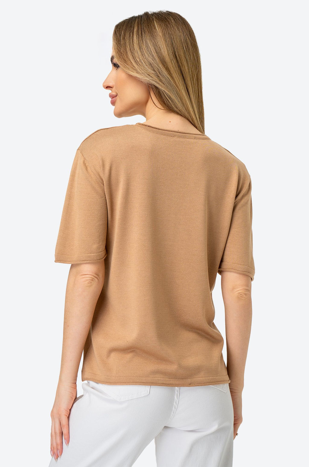 Женская футболка из вязаного трикотажа Happy Fox  фото 62