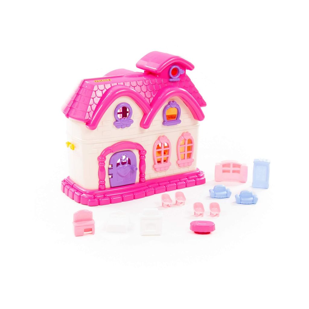 Кукольный домик Сказка с набором мебели (12 элементов) (в пакете) - Полесье фото 2