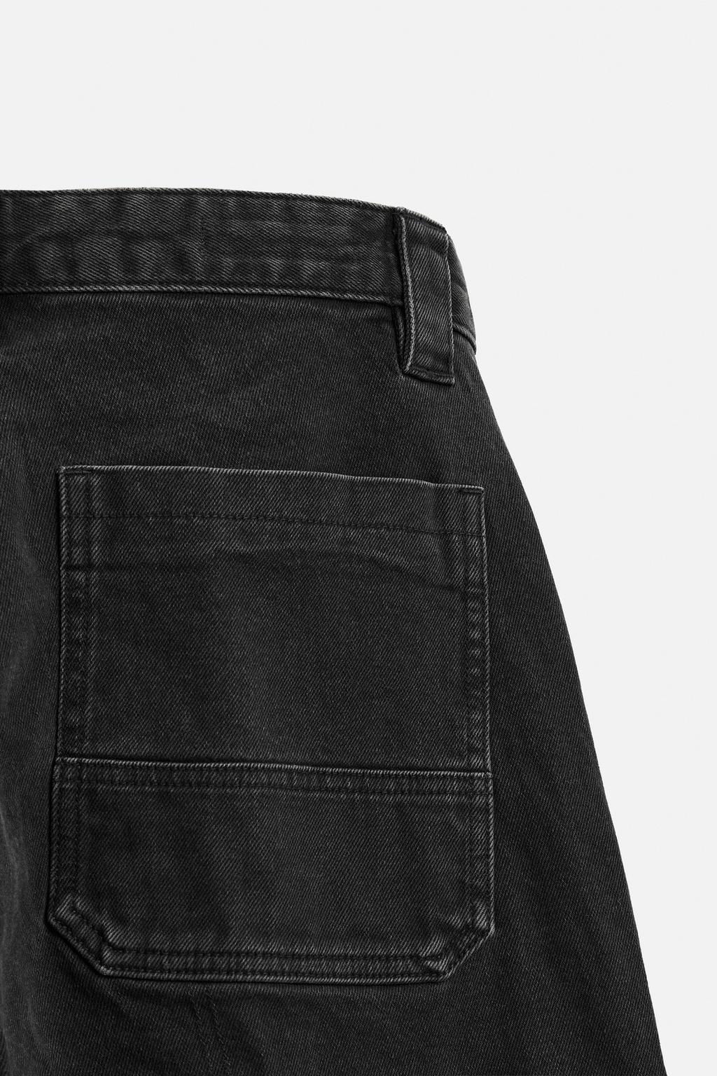 CARGO POCKET DENIM TROUSERS - Zara фото 9