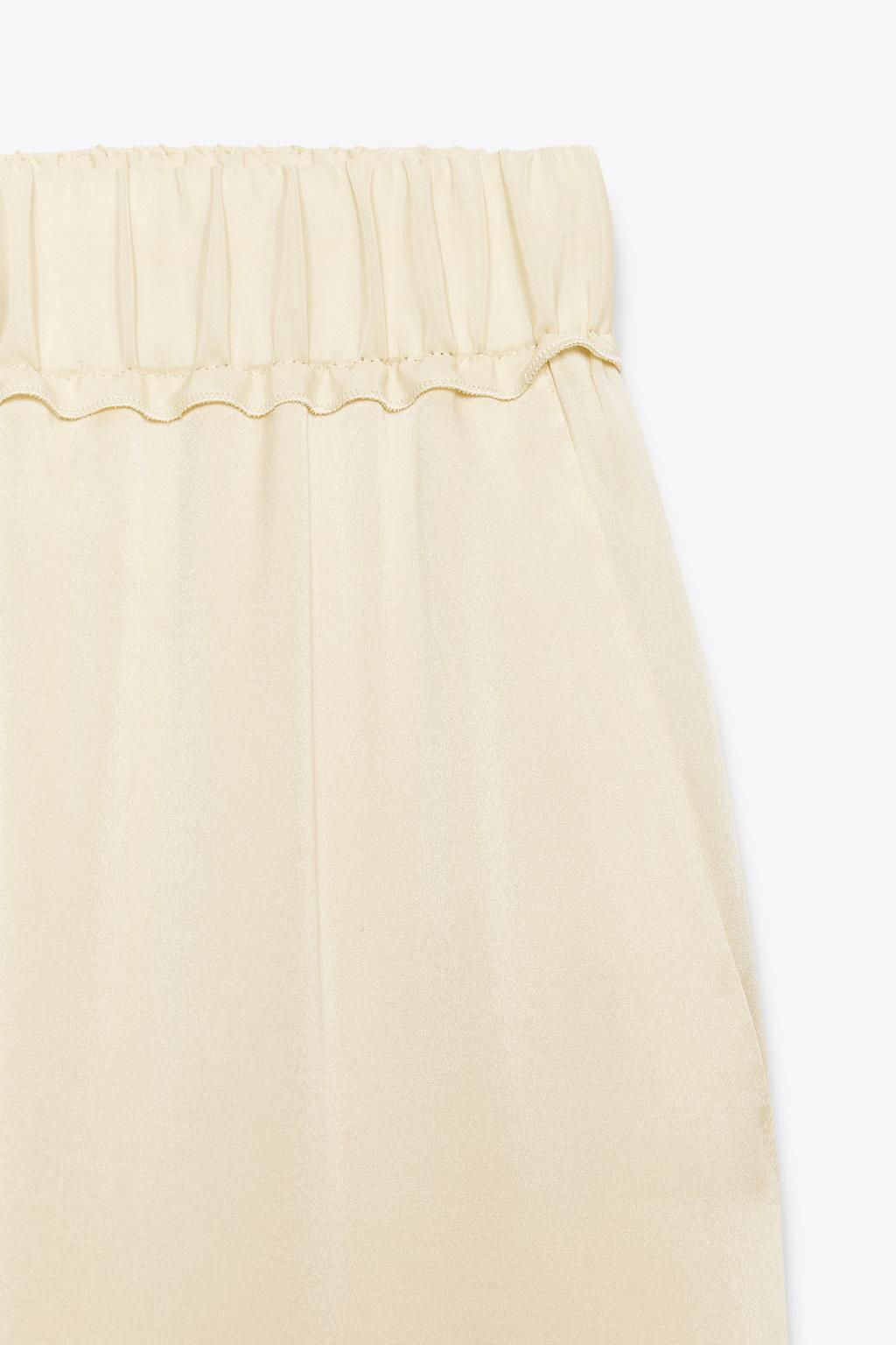 ZW COLLECTION 100% SILK PYJAMA TROUSERS - Zara фото 4