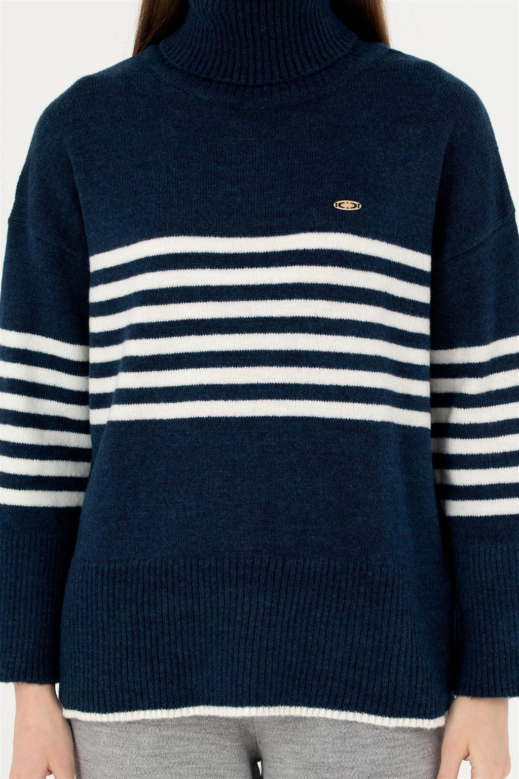 Женский темно-синий свитер - U.s. polo assn фото 6