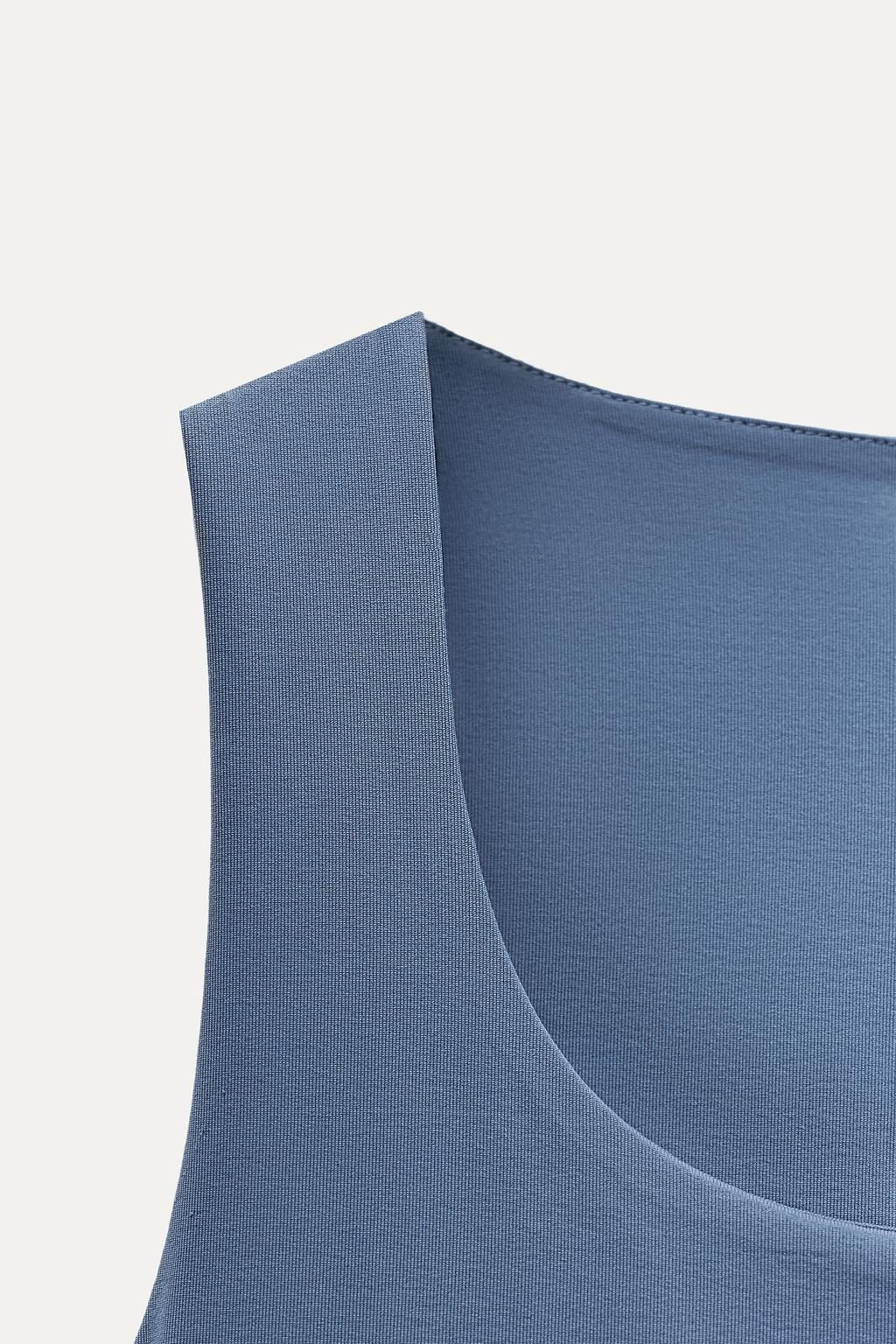 POLYAMIDE TOP WITH WIDE STRAPS - Zara фото 8