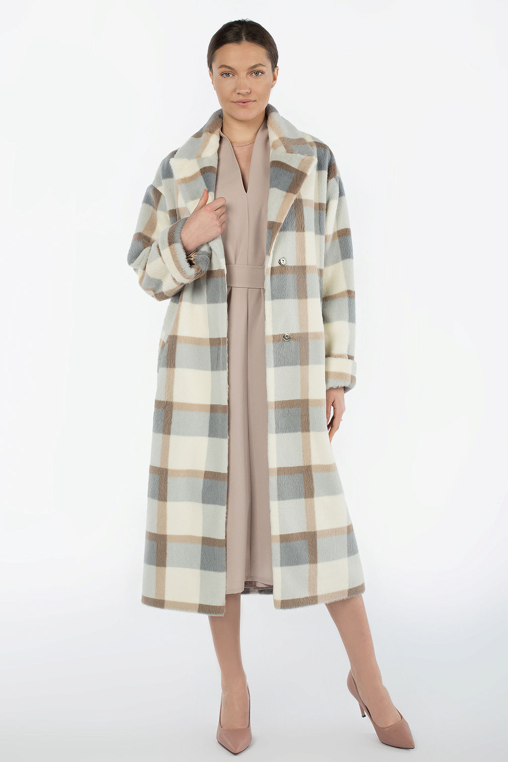 Пальто женское демисезонное (пояс) - El podio фото 2