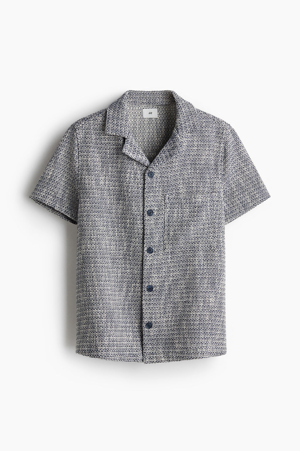 Camisa resort en tejido texturizado Regular Fit - H&m фото 7