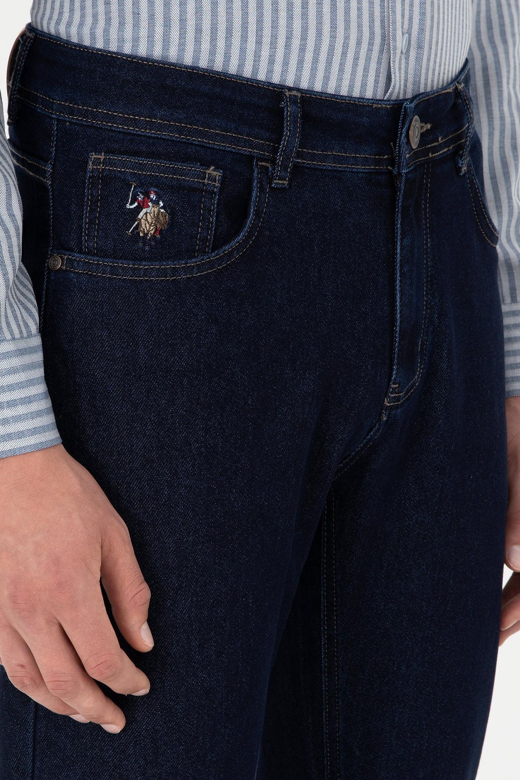 Мужские синие джинсовые брюки Неожиданная скидка в корзине - U.s. polo assn фото 5