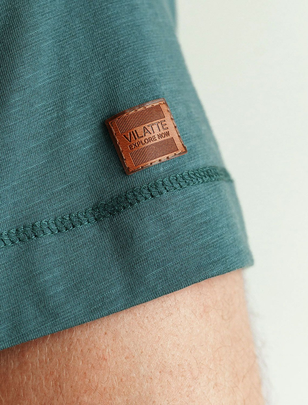 Футболка из фактурного полотна из 100% хлопка