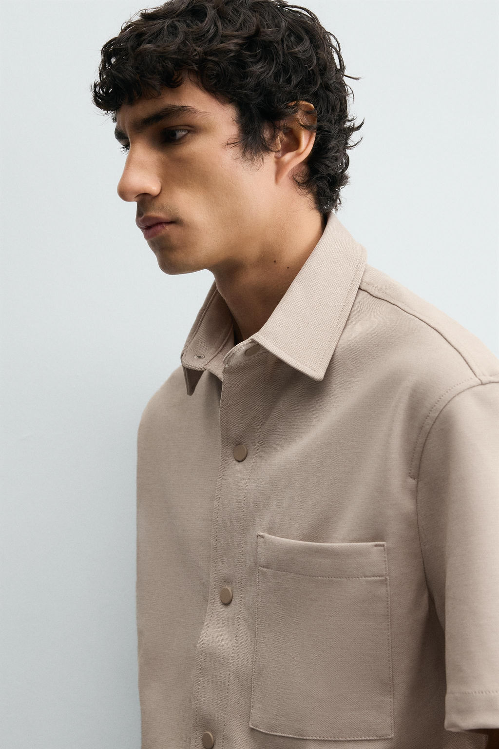 SOBRECAMISA CONFORT NON IRON / Tostado claro - Zara фото 12