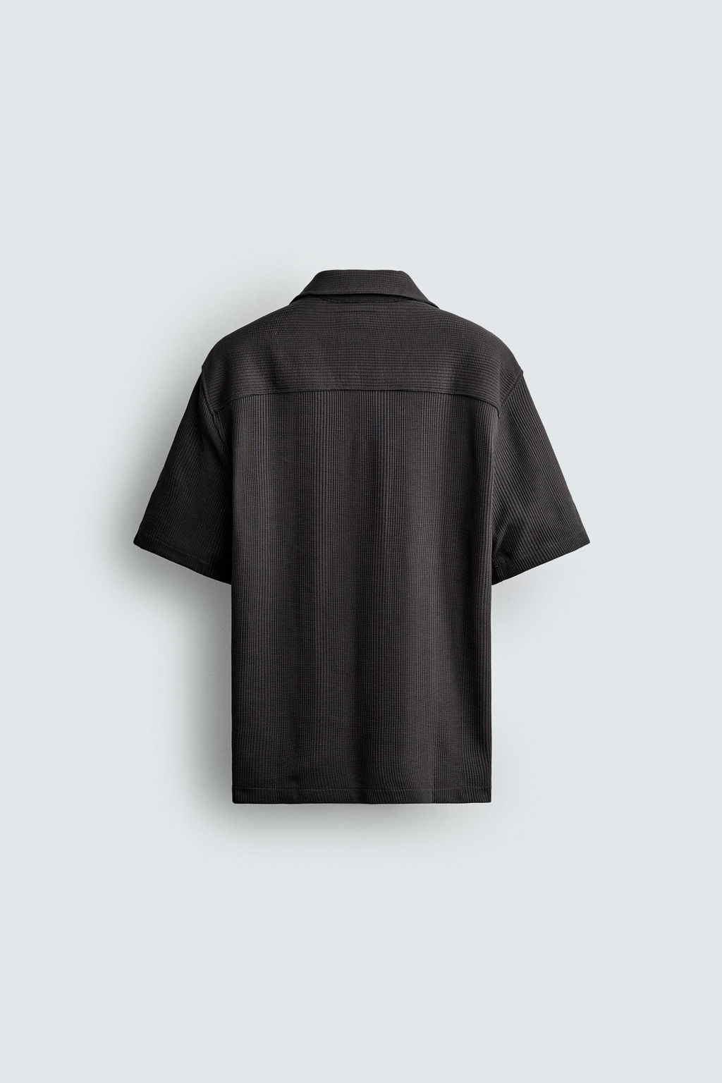 CAMISA REGULAR FIT ESTRUCTURA / Carb?n - Zara фото 8