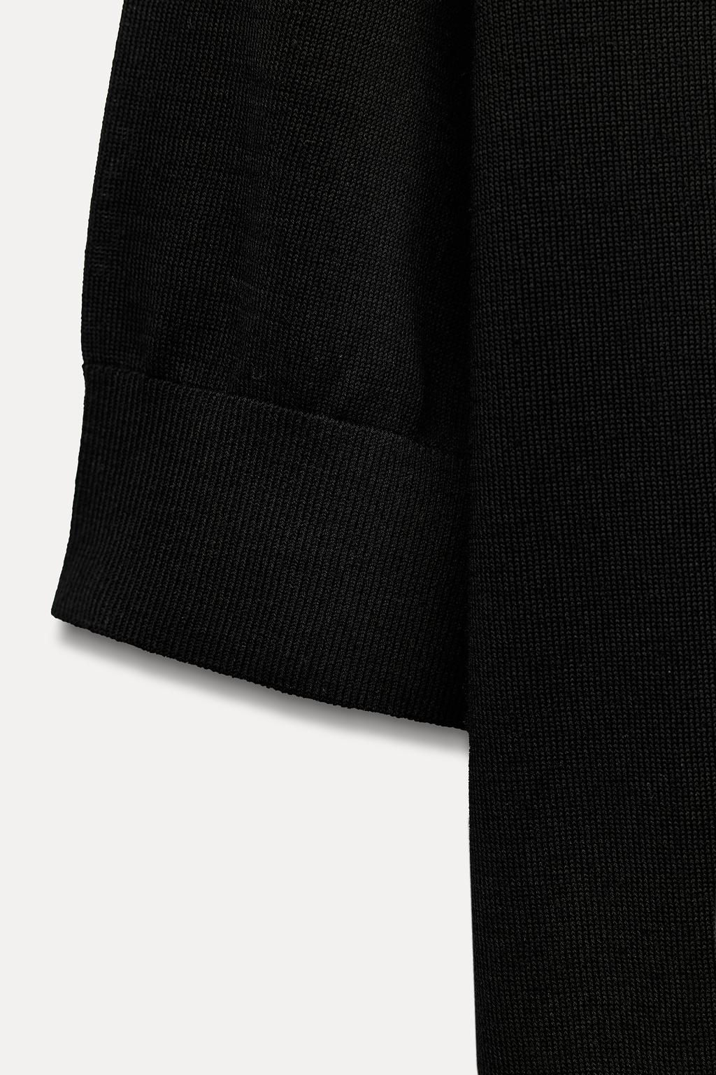 BASIC PLAIN KNIT SHORT SLEEVE TOP - Zara фото 6