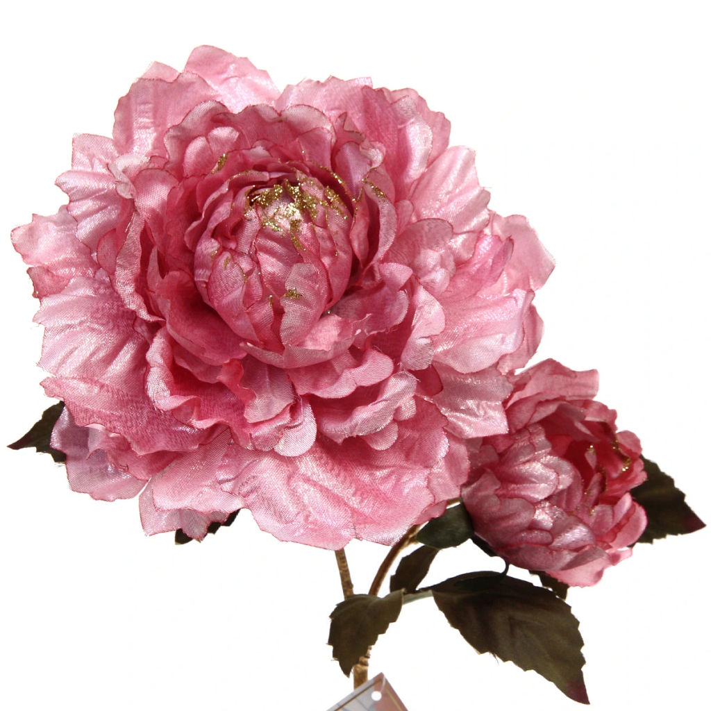 Искусственные цветы "FLOWERS GLAMOUR" 60см Пионы 2 цветка розовые