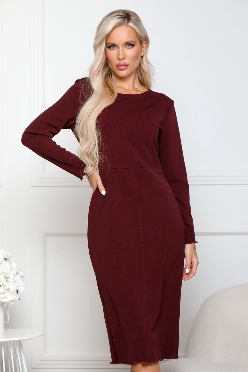 Платье Open Style 6127 винный