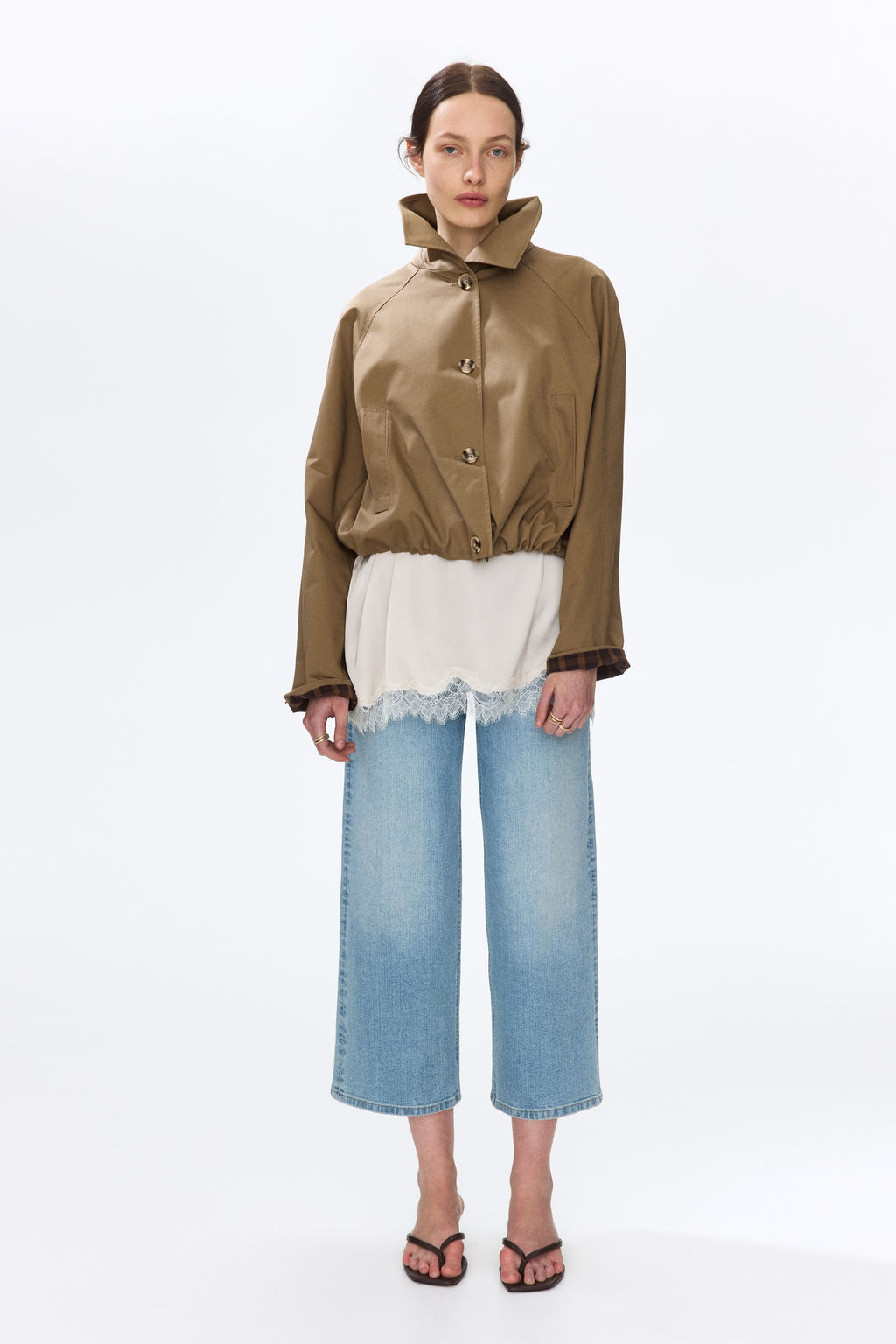 Wide High Waist Ankle Jeans - H&m фото 11