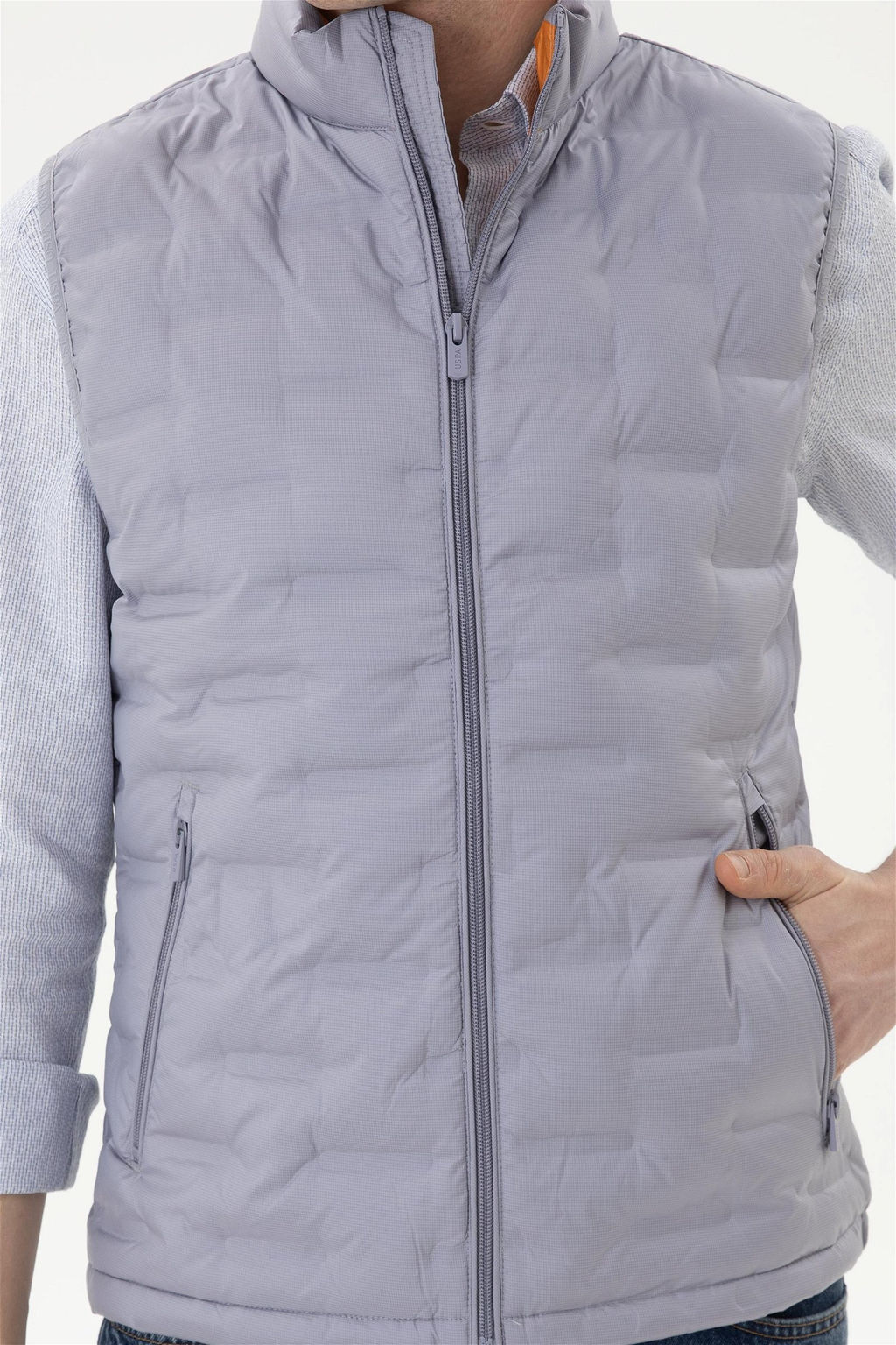 Мужской серый жилет Неожиданная скидка в корзине - U.s. polo assn фото 6