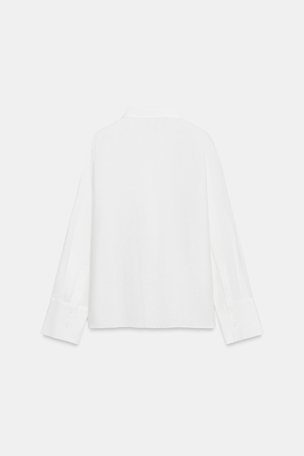 CAMISA LINO 100% ZW COLLECTION / Blanco - Zara фото 6