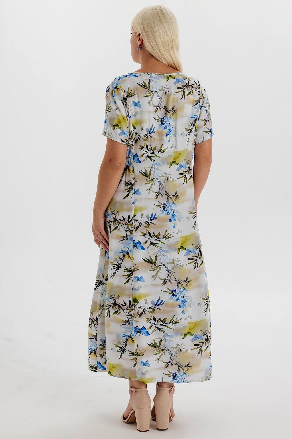 Платье штапель 6146/02/Зеленый - Rise фото 4