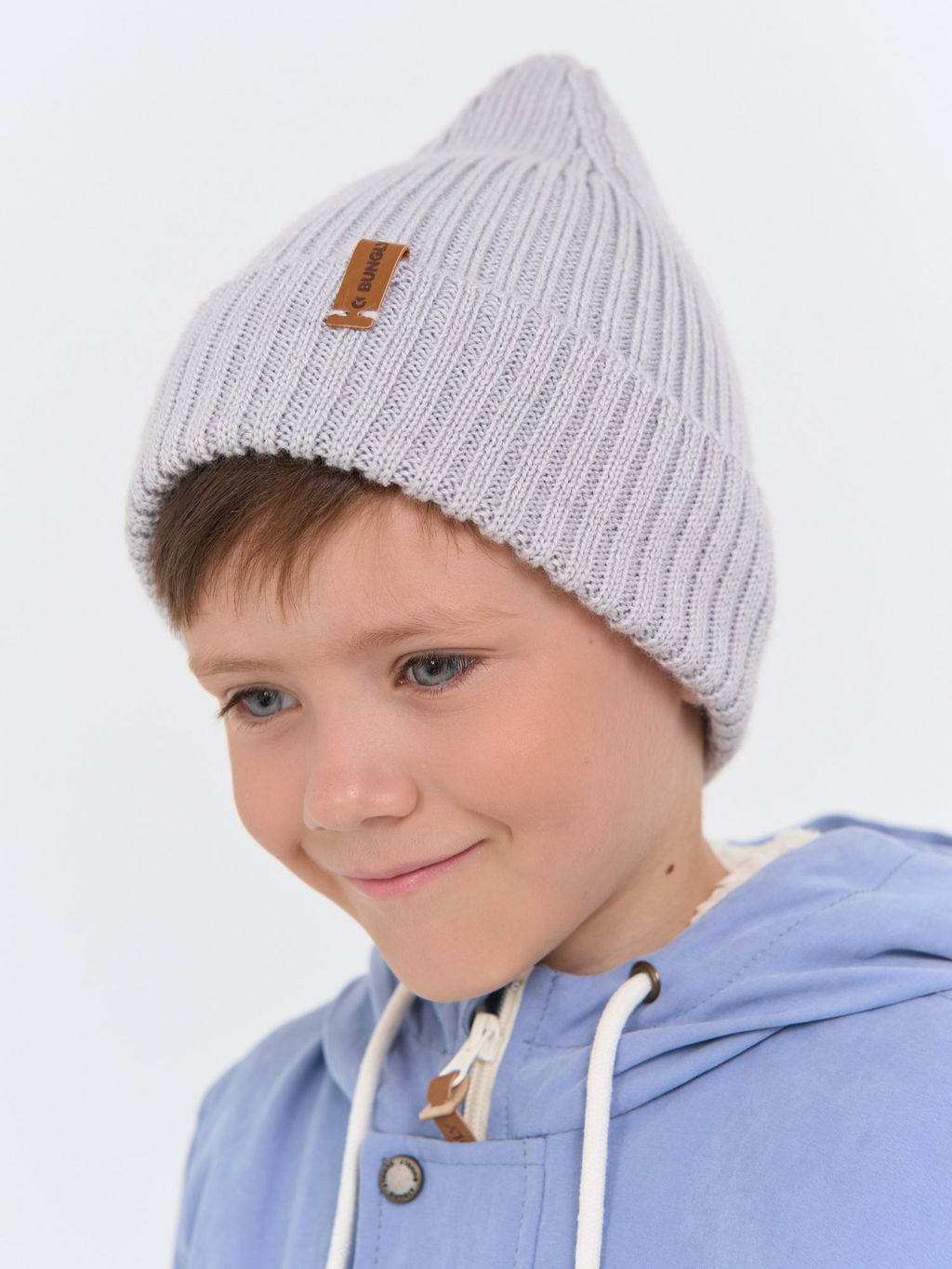 Шапка свечка из смесовой шерсти однослойная Жемчуг - Bungly фото 2