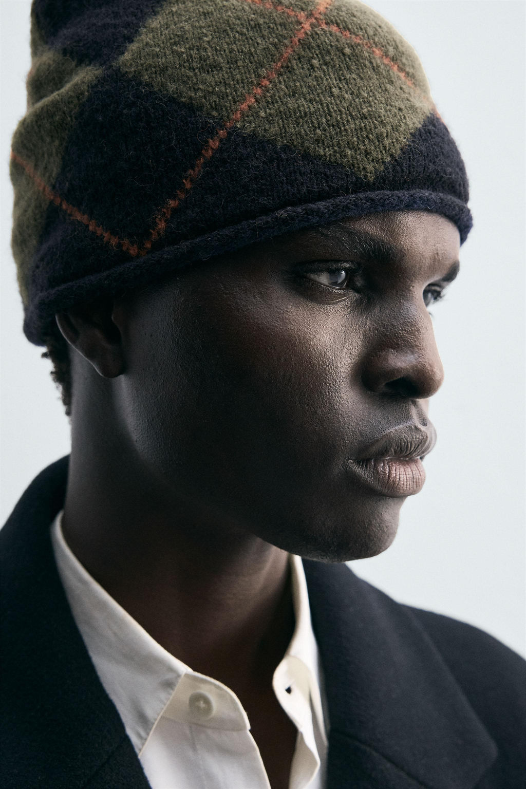 DIAMOND JACQUARD BEANIE