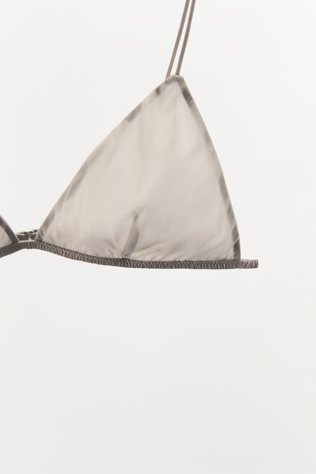 SILK TRIANGLE BRALETTE - Zara фото 11