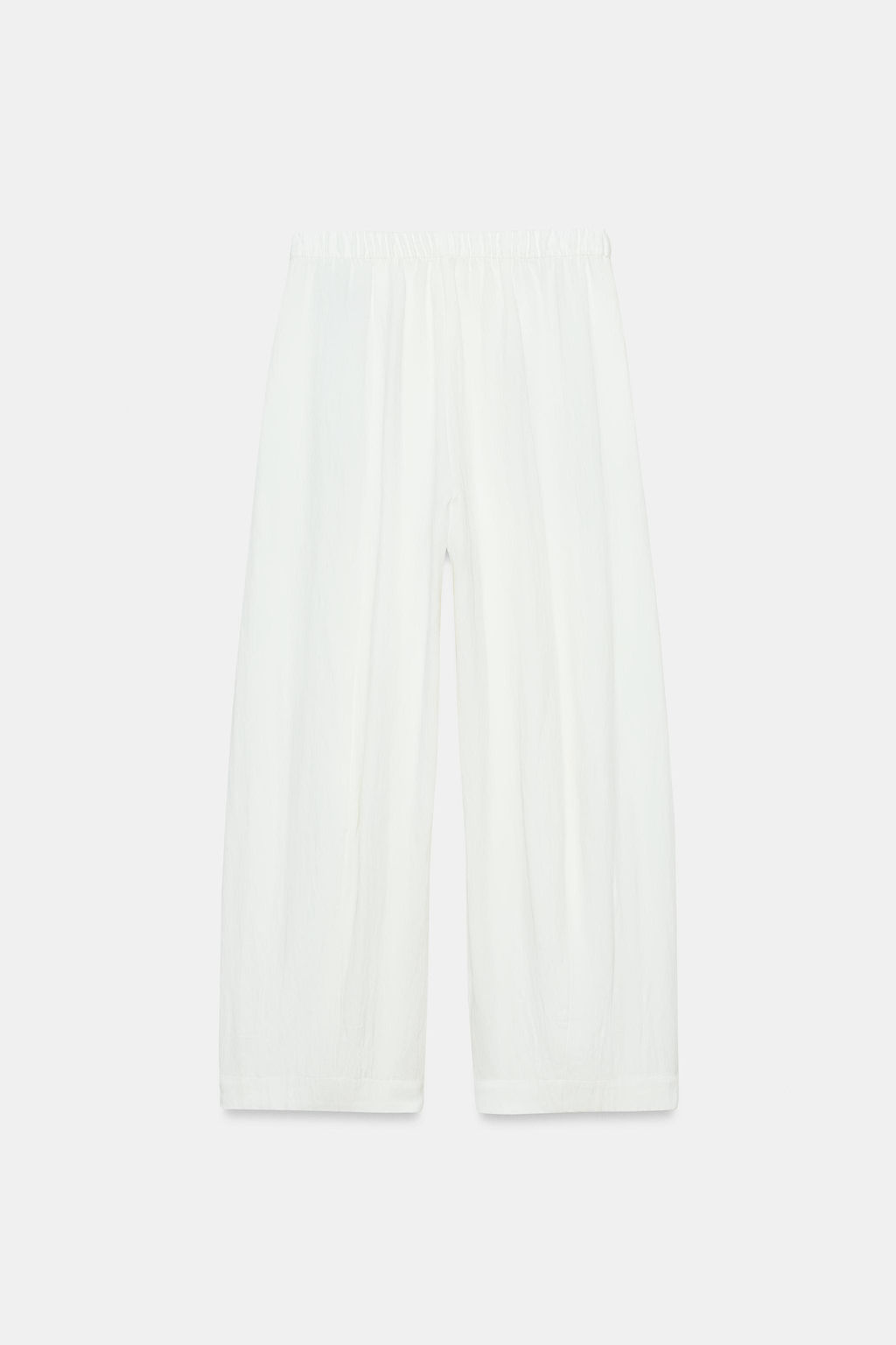 PANTAL?N BARREL FLUIDO ZW COLLECTION / Blanco roto - Zara фото 8