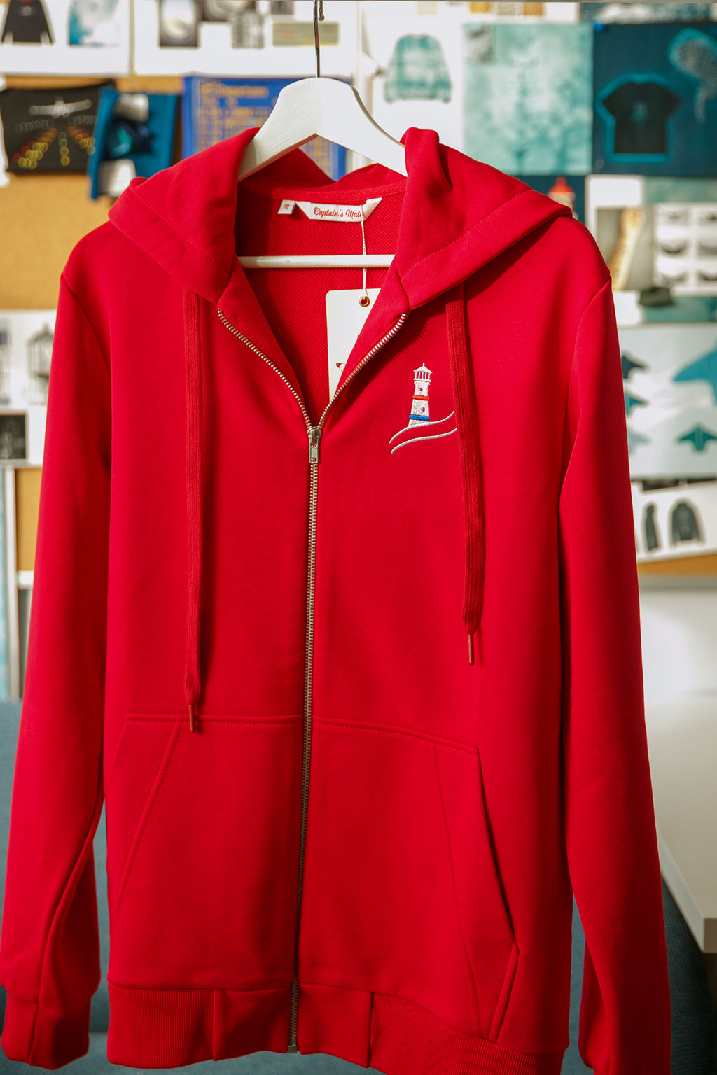 Толстовка на молнии мужская Lighthouse Red - Captain's mate фото 13